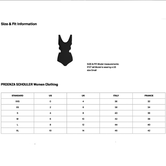 Proenza Schouler Black Knit Bodysuit With Cut Out Sides New With Tags M - Picture 12 of 13